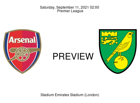 Match Preview Arsenal vs Norwich City Premier League Sep 11, 2021