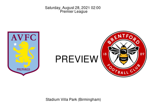 Match Preview Aston Villa vs Brentford Premier League Aug 28, 2021
