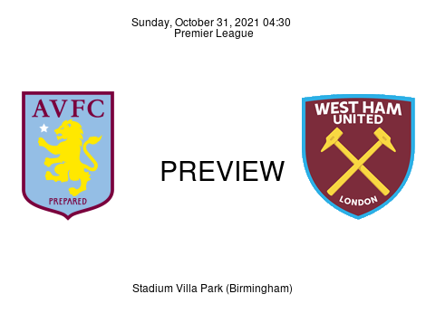 Match Preview Aston Villa vs West Ham United Premier League Oct 31, 2021