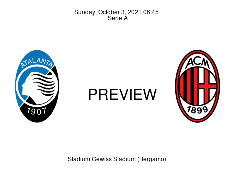 Match Preview Atalanta vs Milan Serie A Oct 3, 2021