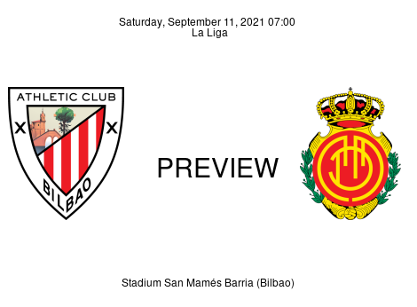Match Preview Athletic Club vs Mallorca La Liga Sep 11, 2021