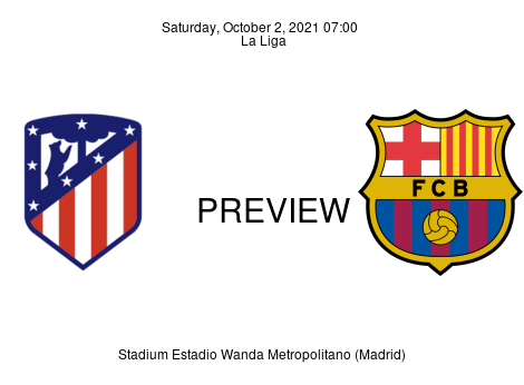 Match Preview Atlético Madrid vs FC Barcelona La Liga Oct 2, 2021