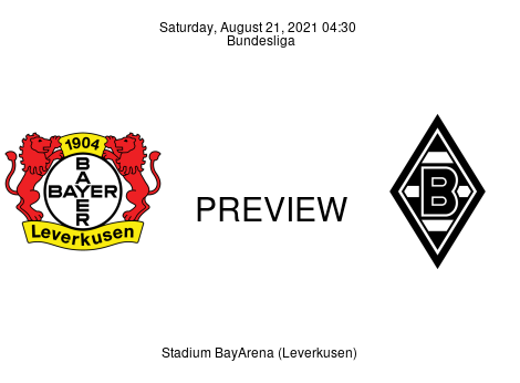 Match Preview Bayer 04 Leverkusen vs Borussia Mönchengladbach Bundesliga Aug 21, 2021