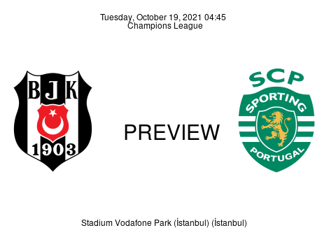 Match Preview Beşiktaş vs Sporting CP Champions League Oct 19, 2021