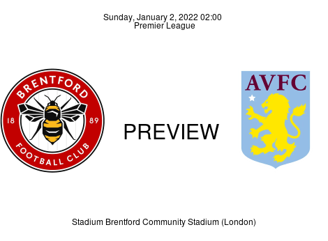 Match Preview Brentford vs Aston Villa Premier League Jan 2, 2022