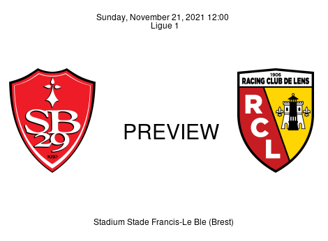 Match Preview Brest vs Lens Ligue 1 Nov 21, 2021