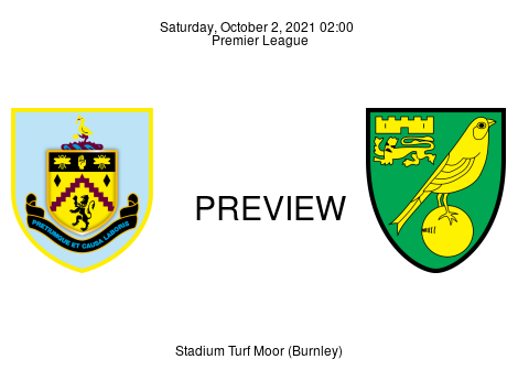 Match Preview Burnley vs Norwich City Premier League Oct 2, 2021