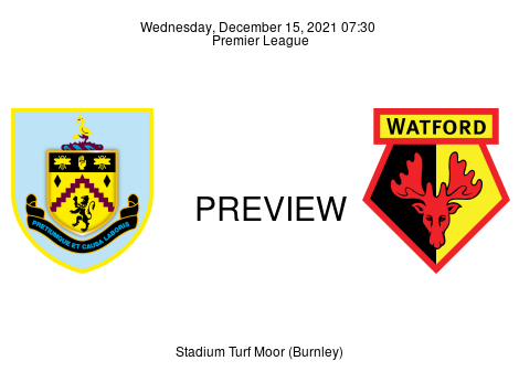 Match Preview Burnley vs Watford Premier League Dec 15, 2021