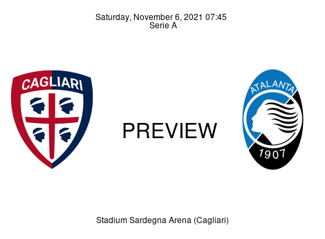Match Preview Cagliari vs Atalanta Serie A Nov 6, 2021