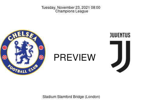 Match Preview Chelsea vs Juventus Champions League Nov 23, 2021