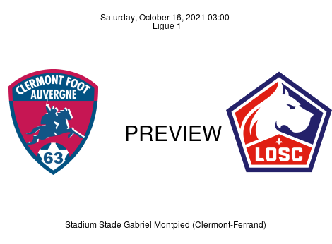 Match Preview Clermont vs Lille Ligue 1 Oct 16, 2021