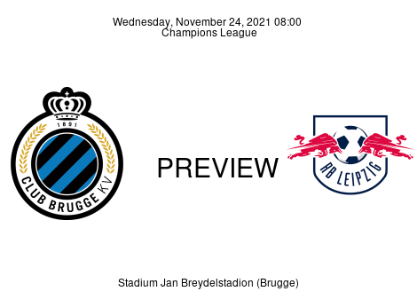 Match Preview Club Brugge vs RB Leipzig Champions League Nov 24, 2021