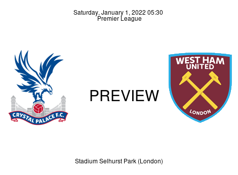 Match Preview Crystal Palace vs West Ham United Premier League Jan 1, 2022