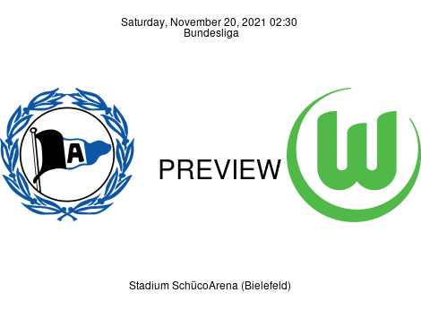Match Preview DSC Arminia Bielefeld vs VfL Wolfsburg Bundesliga Nov 20, 2021