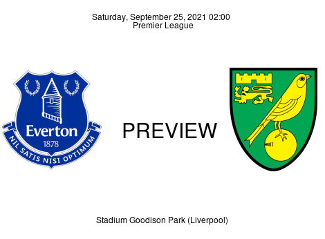Match Preview Everton vs Norwich City Premier League Sep 25, 2021
