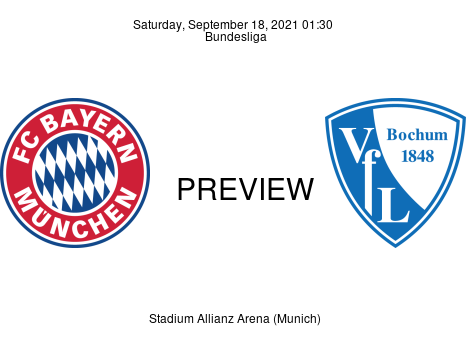 Match Preview FC Bayern München vs VfL Bochum 1848 Bundesliga Sep 18, 2021