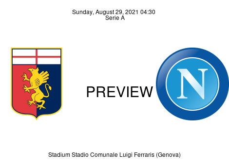 Match Preview Genoa vs Napoli Serie A Aug 29, 2021