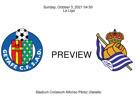 Match Preview Getafe vs Real Sociedad La Liga Oct 3, 2021