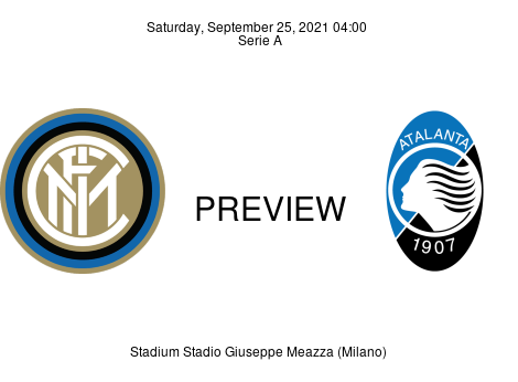Match Preview Inter vs Atalanta Serie A Sep 25, 2021