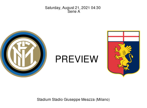 Match Preview Inter vs Genoa Serie A Aug 21, 2021