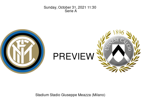 Match Preview Inter vs Udinese Serie A Oct 31, 2021