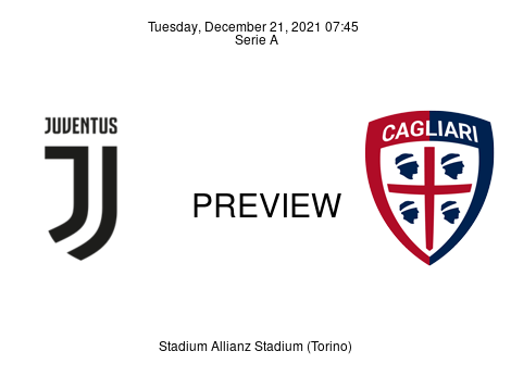 Match Preview Juventus vs Cagliari Serie A Dec 21, 2021