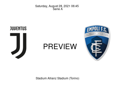 Match Preview Juventus vs Empoli Serie A Aug 28, 2021