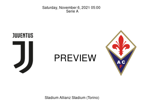 Match Preview Juventus vs Fiorentina Serie A Nov 6, 2021
