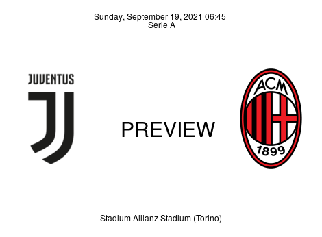 Match Preview Juventus vs Milan Serie A Sep 19, 2021