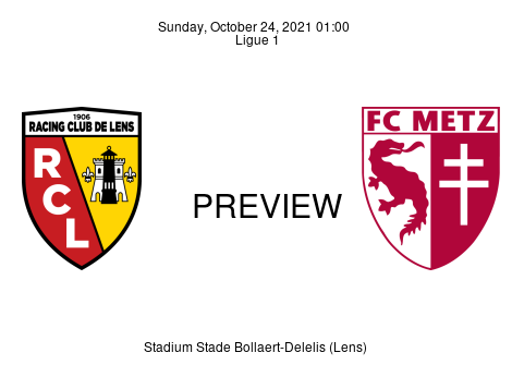 Match Preview Lens vs Metz Ligue 1 Oct 24, 2021