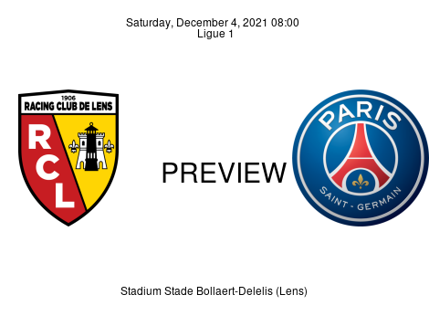 Match Preview Lens vs Paris Saint Germain Ligue 1 Dec 4, 2021