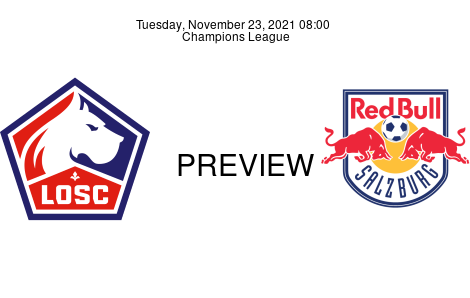 Match Preview Lille vs Salzburg Champions League Nov 23, 2021