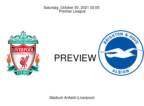 Match Preview Liverpool vs Brighton & Hove Albion Premier League Oct 30, 2021