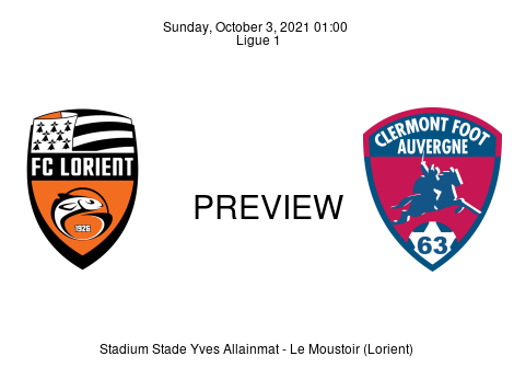 Match Preview Lorient vs Clermont Ligue 1 Oct 3, 2021