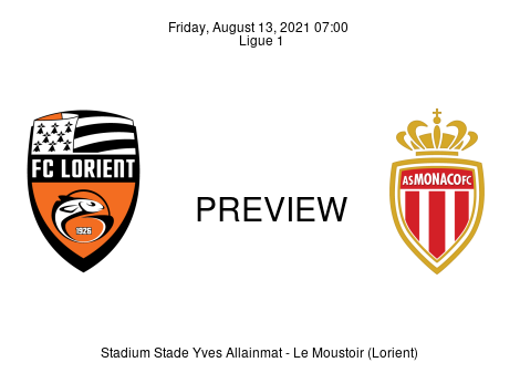 Match Preview Lorient vs Monaco Ligue 1 Aug 13, 2021