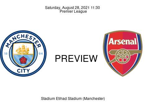 Match Preview Manchester City vs Arsenal Premier League Aug 28, 2021