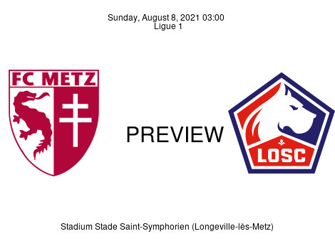 Match Preview Metz vs Lille Ligue 1 Aug 8, 2021