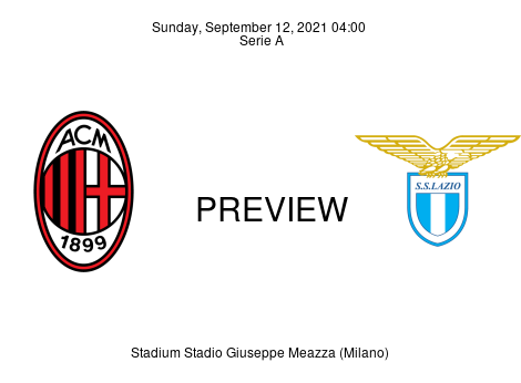 Match Preview Milan vs Lazio Serie A Sep 12, 2021