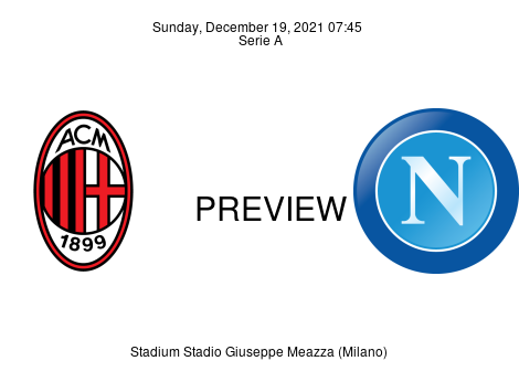 Match Preview Milan vs Napoli Serie A Dec 19, 2021