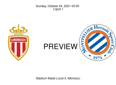 Match Preview Monaco vs Montpellier Ligue 1 Oct 24, 2021