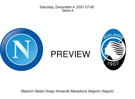 Match Preview Napoli vs Atalanta Serie A Dec 4, 2021