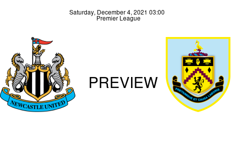 Match Preview Newcastle United vs Burnley Premier League Dec 4, 2021