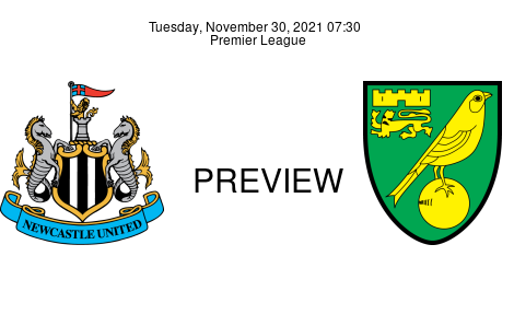 Match Preview Newcastle United vs Norwich City Premier League Nov 30, 2021