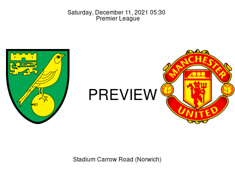 Match Preview Norwich City vs Manchester United Premier League Dec 11, 2021