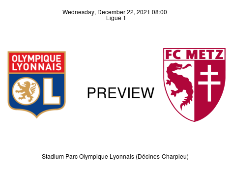 Match Preview Olympique Lyonnais vs Metz Ligue 1 Dec 22, 2021