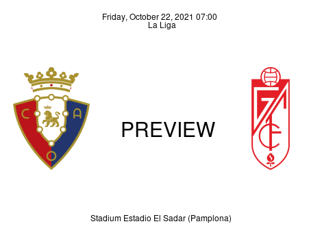 Match Preview Osasuna vs Granada La Liga Oct 22, 2021