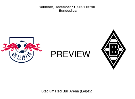 Match Preview RB Leipzig vs Borussia Mönchengladbach Bundesliga Dec 11, 2021