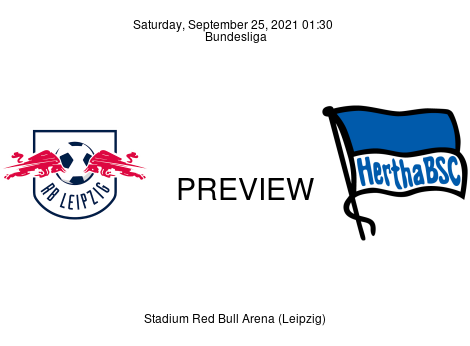 Match Preview RB Leipzig vs Hertha BSC Bundesliga Sep 25, 2021