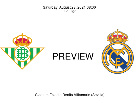 Match Preview Real Betis vs Real Madrid La Liga Aug 28, 2021