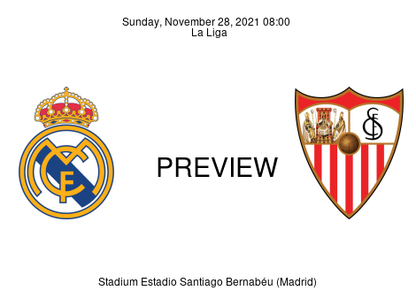 Match Preview Real Madrid vs Sevilla La Liga Nov 28, 2021